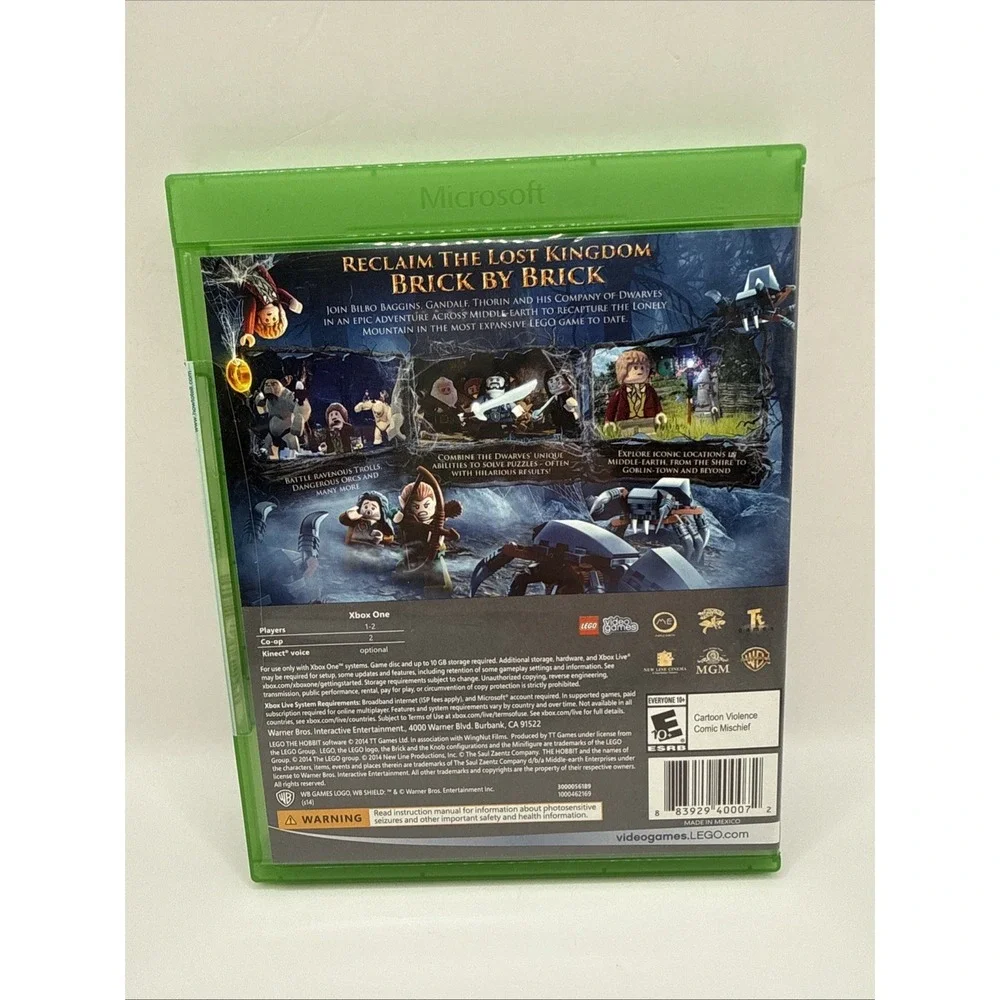 LEGO The‎ Hobbit with Manual Microsoft Xbox One, 2014 Used Fast Shipping!